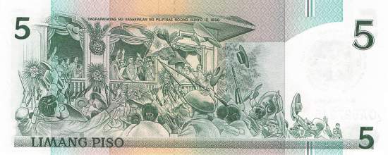 Philippinen 5 Piso 1986 p175b